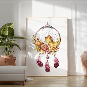 Dragon Cross Stitch Pattern PDF Instant Download Dream Cross Stitch Fantasy Cross Stitch Cute Cross Stitch Modern Cross Stitch Chart Counted
