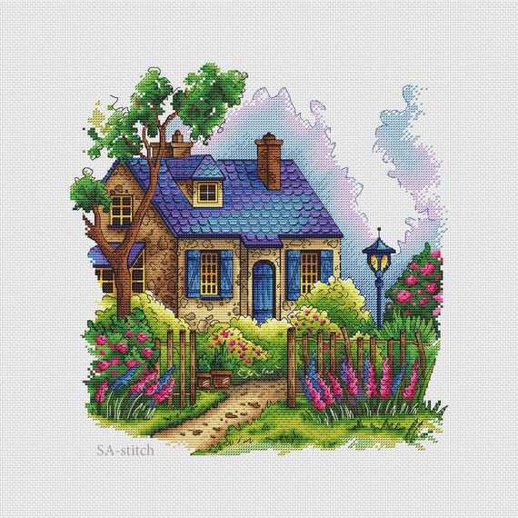House Cross Stitch Pattern PDF | Etsy