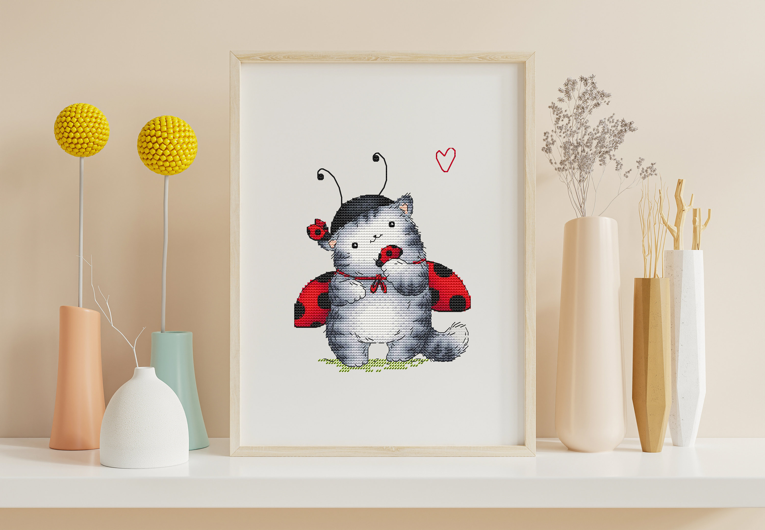 Kitten Cross Stitch Pattern PDF Instant Download Animal Cross | Etsy