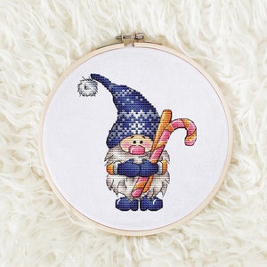 Gnome Cross stitch pattern PDF, Christmas Counted Cross Stitch, Nursery Embroidery, Funny Home Gift, Cute Embroidery Design Digital PDF File
