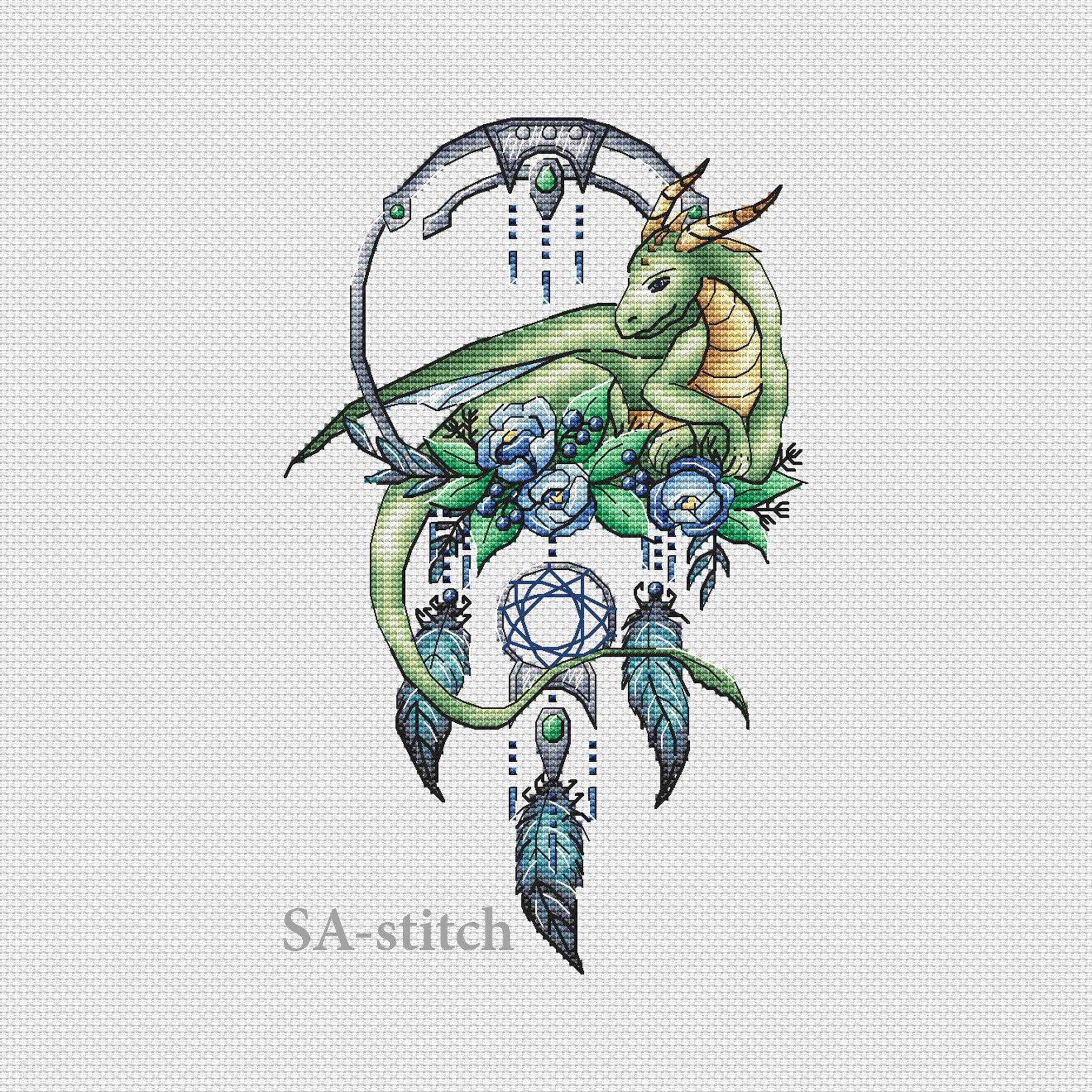 Dragon Cross Stitch Pattern PDF Etsy