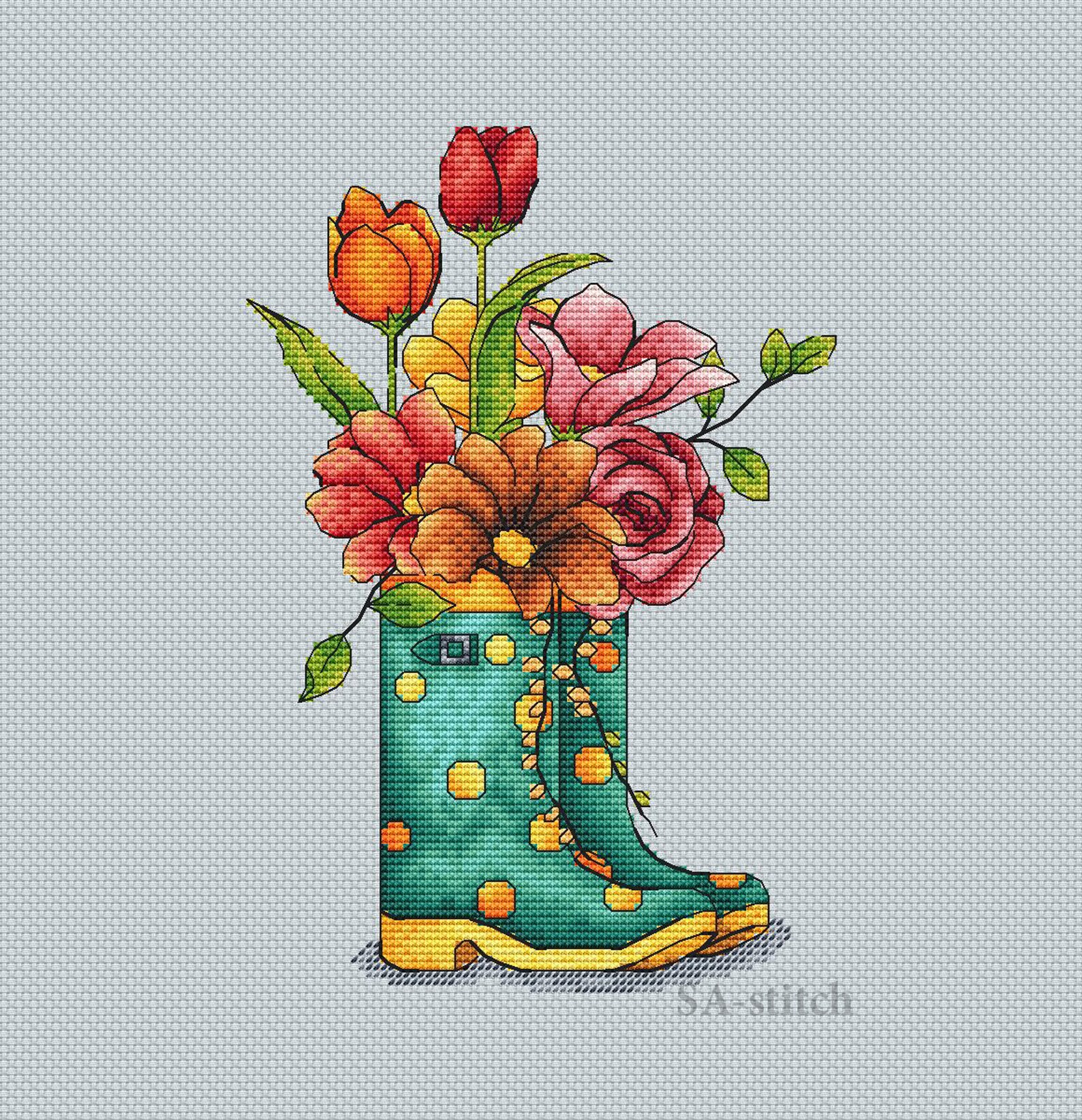 Boots cross stitch cross stitch pattern PDF Etsy España