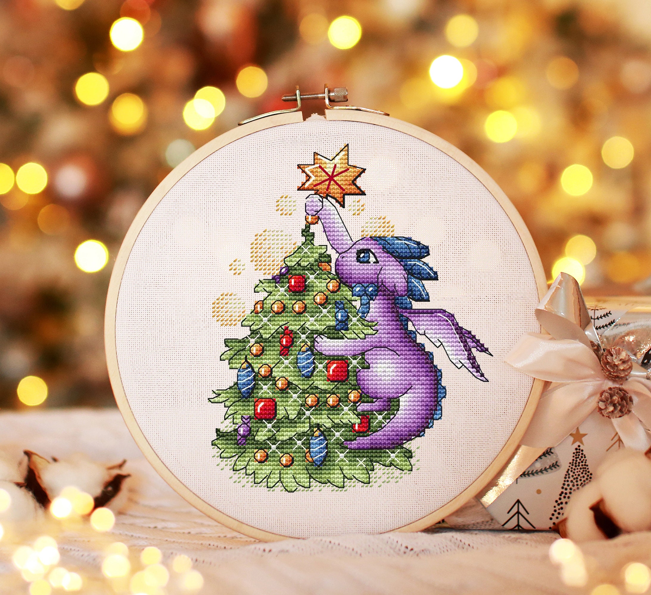 Drachen-Baby-Ei-Ornament, Weihnachtsbaum-Anhänger, niedlicher
