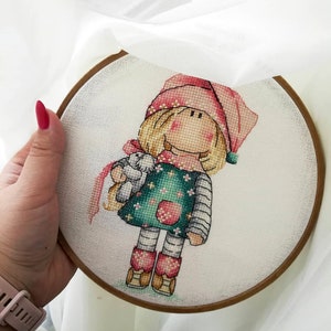 Tilda Cross Stitch Pattern PDF, Doll Cross Stitch, Nursery Counted Cross Stitch, Doll Embroidery, Cute Embroidery Design Digital PDF