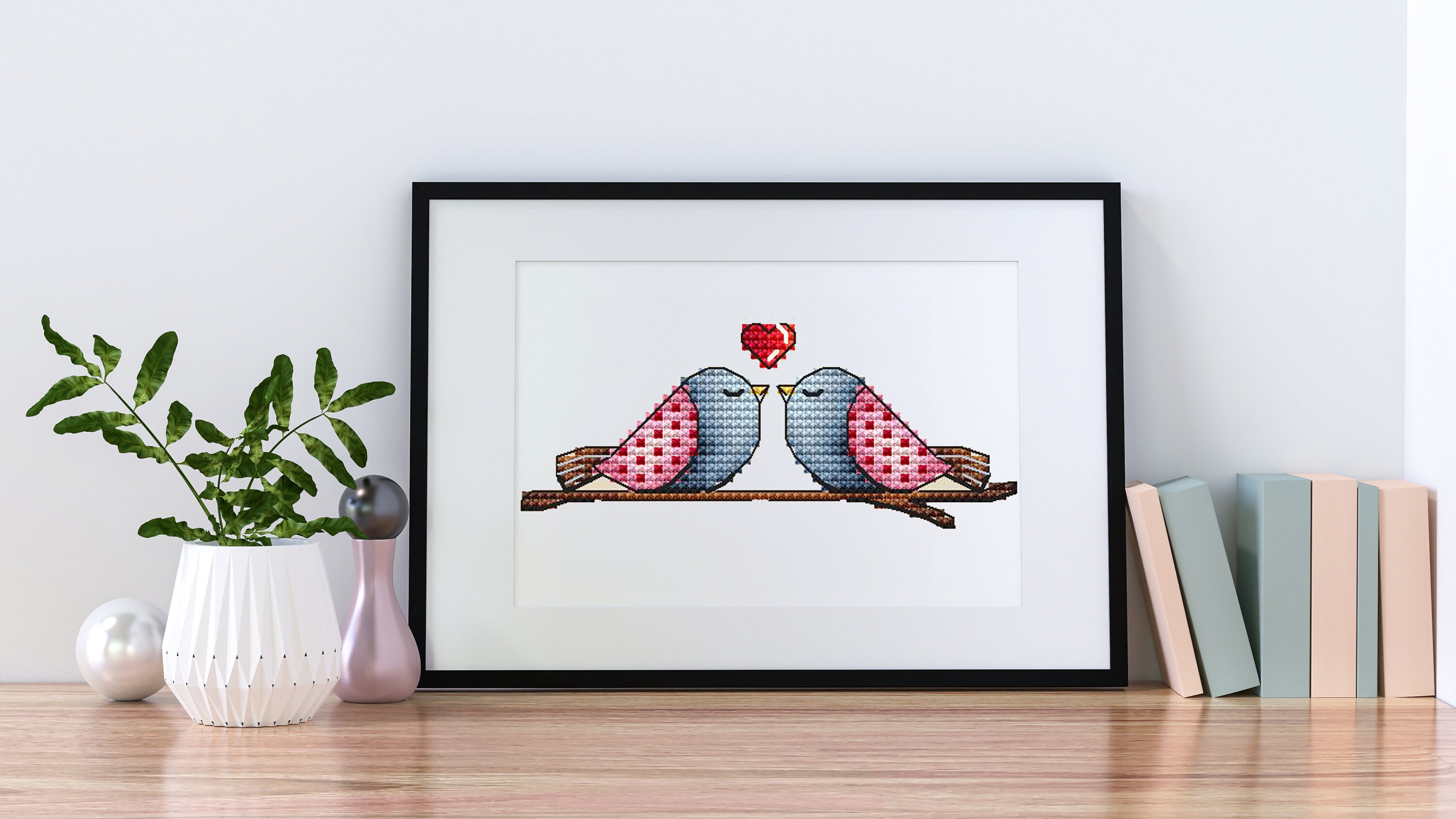 Love Birds Cross Stitch Pattern PDF Instant Download, Bird Counted Cross  Stitch, Valentines Day Cross Stitch, Cute Birds Embroidery - Etsy
