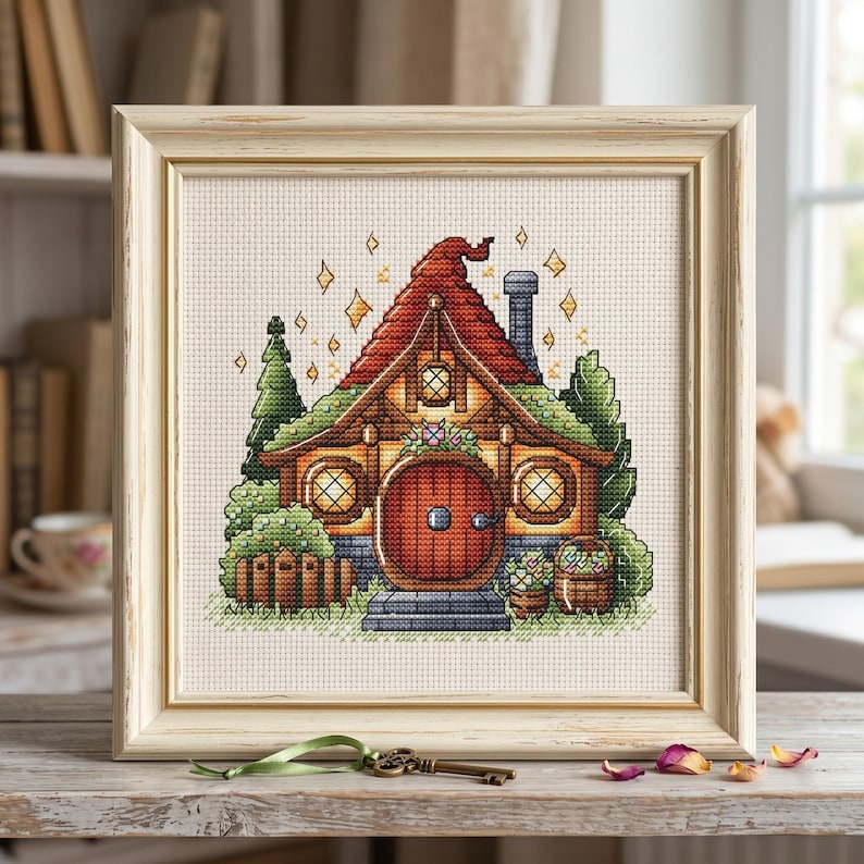 Magic House Cross Stitch Pattern, Fairytale Embroidery (PDF) - Etsy