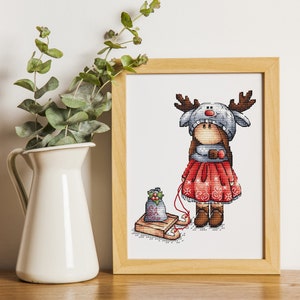 Tilda Cross Stitch Pattern PDF, Doll Cross Stitch, Nursery Counted Cross Stitch, Doll Embroidery, Cute Embroidery Design Digital PDF