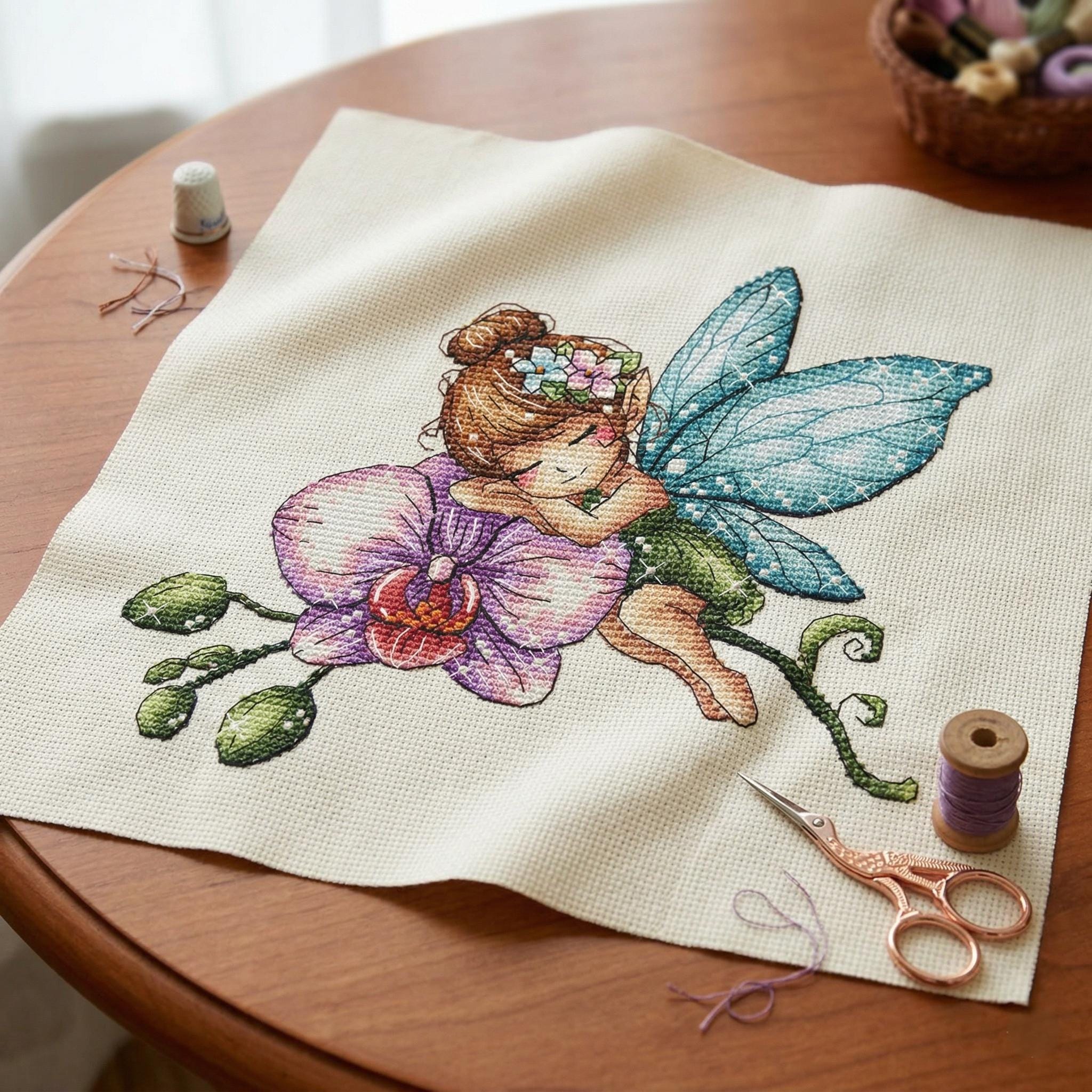 Fairy Cross Cross Stitch Pattern PDF Instant Download Digital File