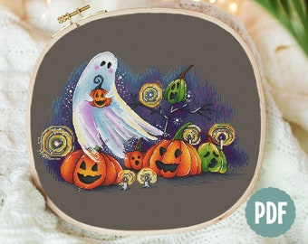 Halloween Cross Stitch Pattern Instant Pdf Download - Etsy