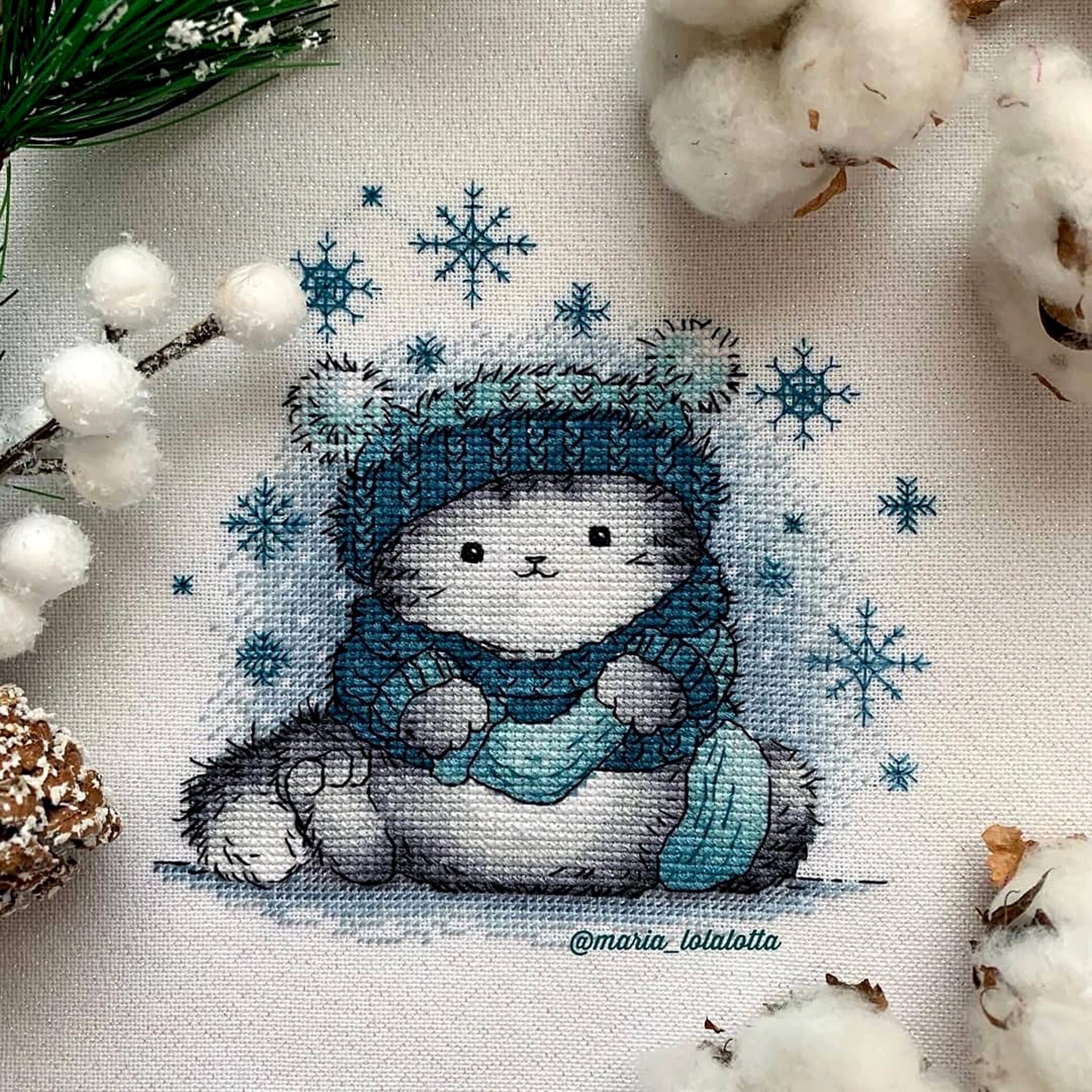 Kitten Cross Stitch Pattern PDF Nursery Counted Cross Stitch - Etsy
