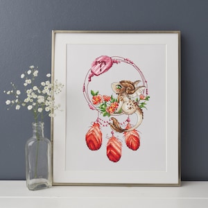 Dragon Cross Stitch Pattern PDF Instant Download Dream Cross Stitch Fantasy Cross Stitch Cute Cross Stitch Modern Cross Stitch Chart Counted