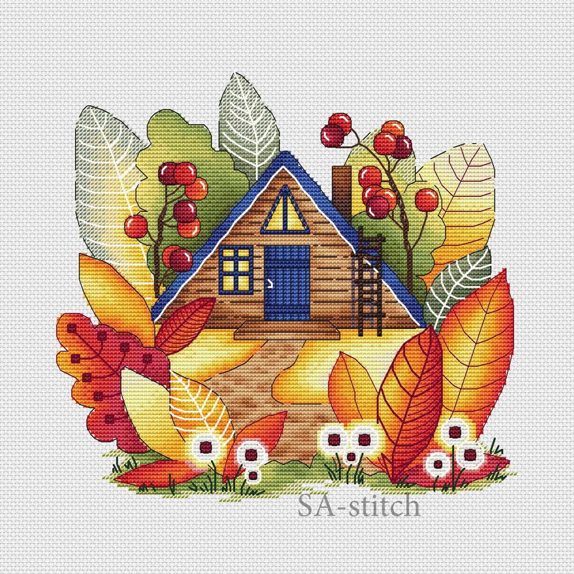 House Cross Stitch Pattern PDF | Etsy