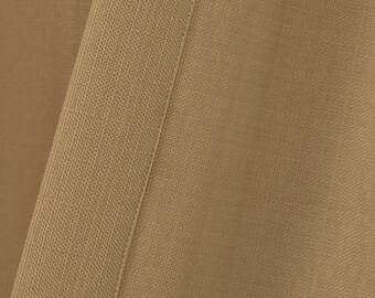 Cortinas de lino a medida, opción opaca, extra anchas y largas, color natural, color mantequilla de maní