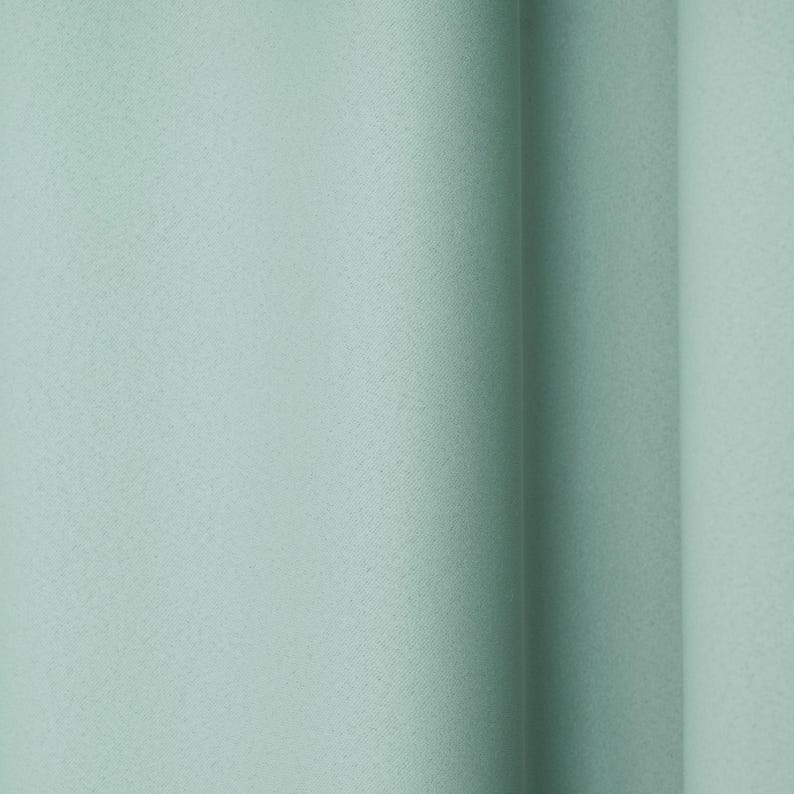 Water Green Blackout Curtain Panel: Modern Bedroom Drapery, Custom Size image 4