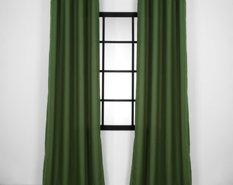 Leinenoptik Vorhang Set: Natürliche Vorhänge, Verdunkelungsoption