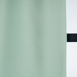 Water Green Blackout Curtain Panel: Modern Bedroom Drapery, Custom Size image 6