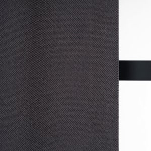 Dark Gray Linen Look Blackout Curtains: Modern Luxury Design