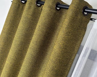 Trendgordijnen met geweven textuur, aangepaste boerderijgordijnen met 22 natuurlijke pastelkleuren