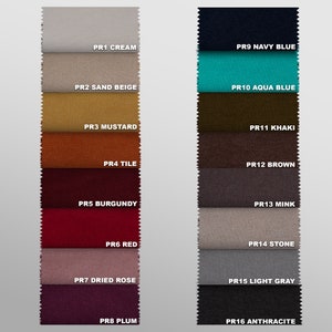 Blackout Thermal Fabrics for Curtains and Drapes, Linen Look Modern and Solid Colors for Home Decor, Soundproof