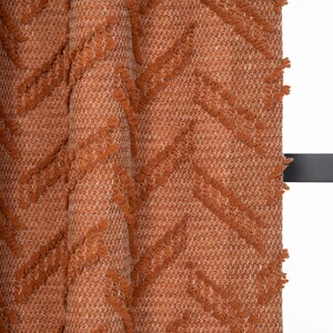 Couverture Nomade Fluffy DOMIVA - Sherpa Intérieur - Auto-Agriffante 3/5 Points - Terracotta