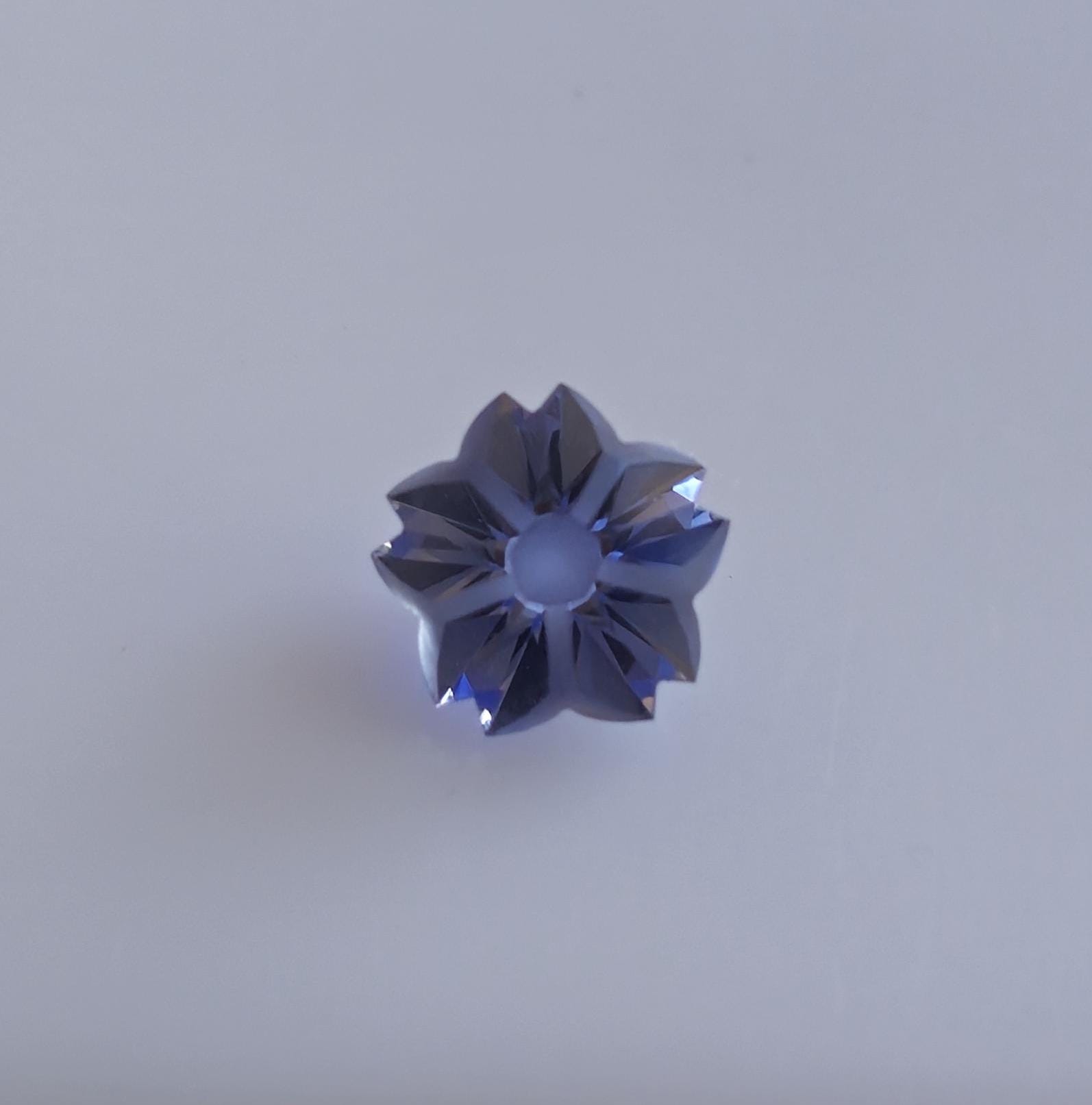 Trapiche Cut Blue Sapphire, VVS Clarity, 2.54 Ct, 8mm - Etsy Israel
