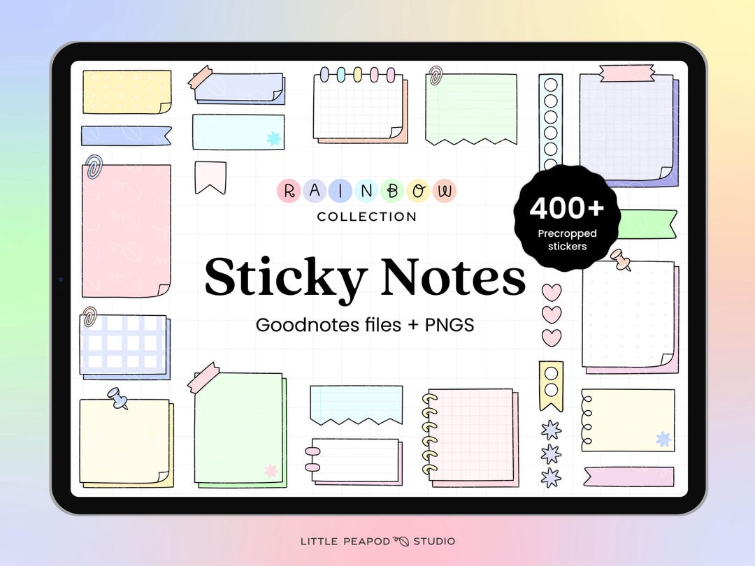 Sticky Notes Digital Stickers | Functional Digital Stickers | Goodnotes ...