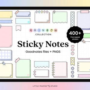 Sticky Notes Digital Stickers | Functional Digital Stickers | Goodnotes Elements Stickers | Cute sticky notes | Digital Planner Stickers