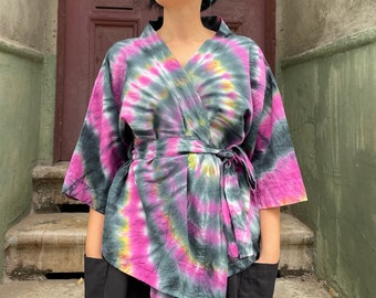 Valentine Gift, Tie Dye, Kimono, Womens Kimono, Kimono Women, Kimono Womens, Boho Kimono, Kimono Jacket, Minimalist, Kimono Dress