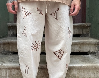 Vegan Pant, Eco Friendly Pant, Cotton Top Pant, Muslin Pant, Yoga Pant, Boho Pant, Men Pant, Handmade Gift, Gift for Men