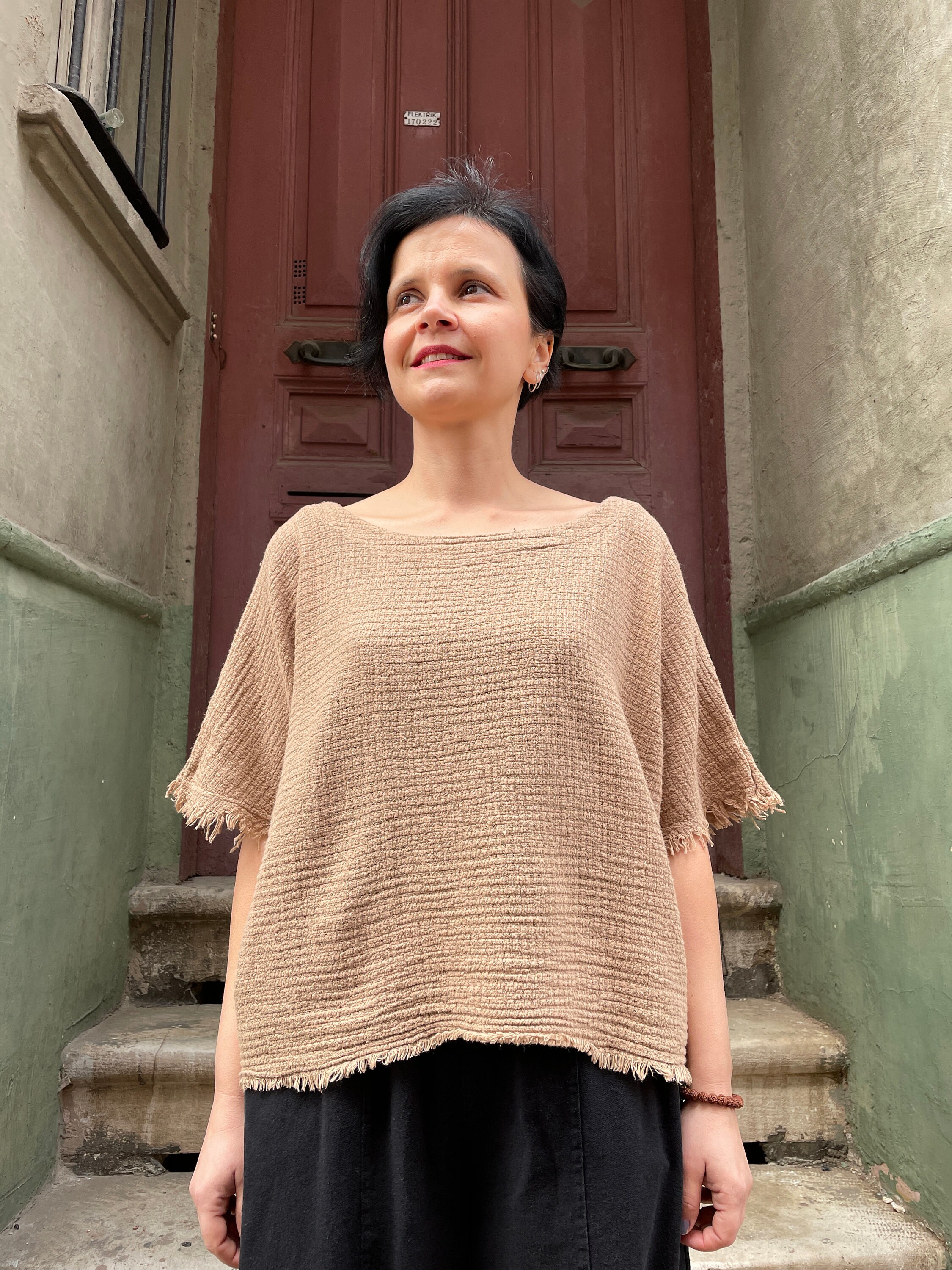 Boho gauze clearance tops