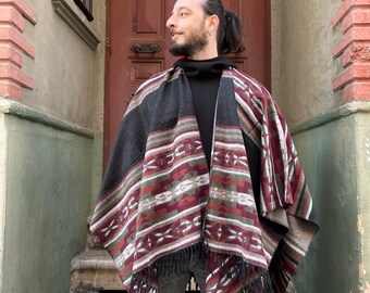 poncho sweater men