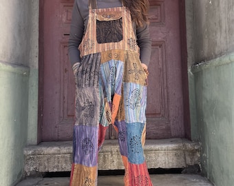 Unisex Patchwork Jumpsuit, Man Overalls, Overall, Hippie Overalls, Overalls Man, Hippie Jumpsuit, Hippy Overalls, Minimalist, Boho Jumpsuit