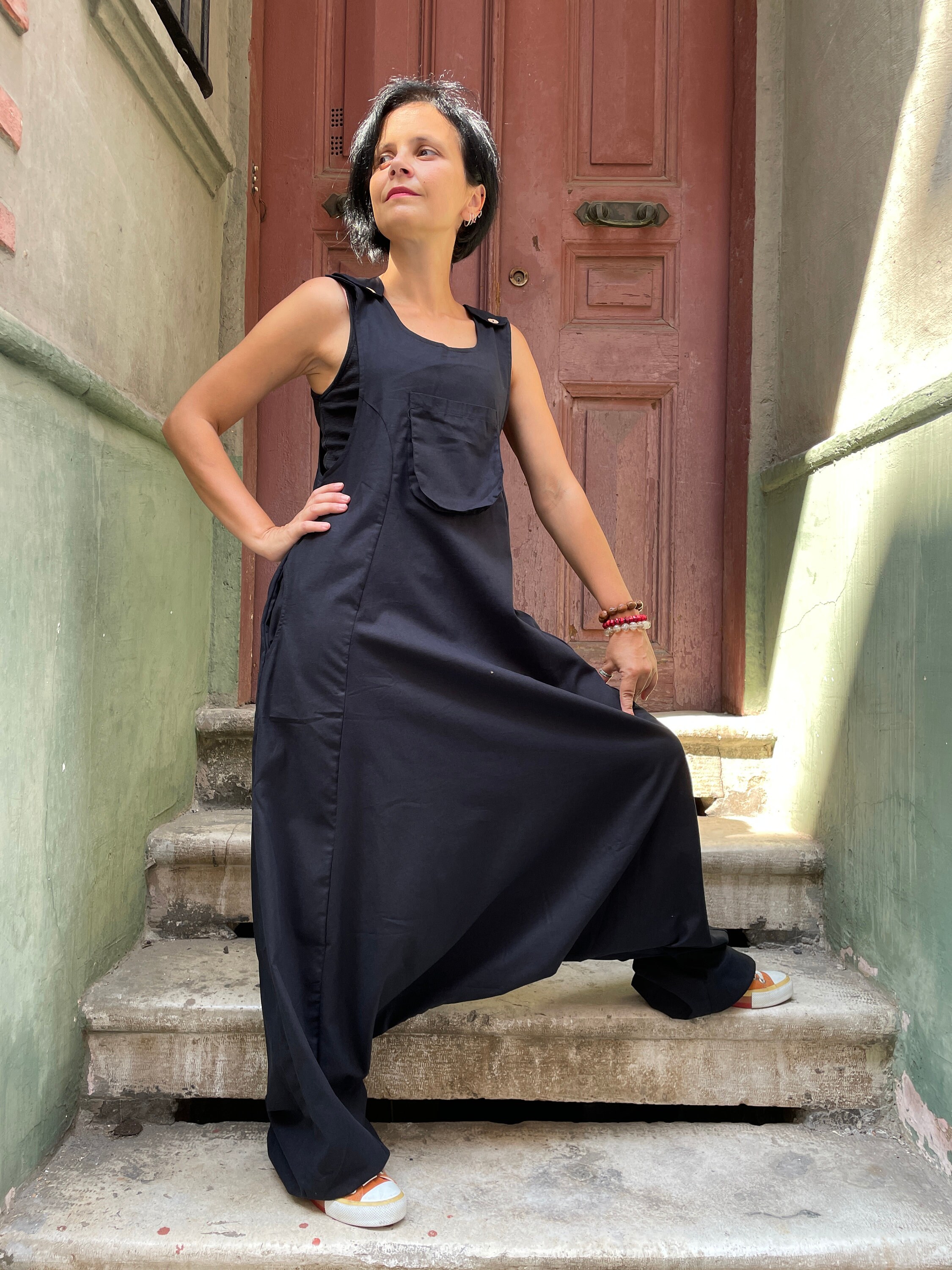 Unisex Jumpsuit Boho Jumpsuit Overall Cotton Nepal Etsy