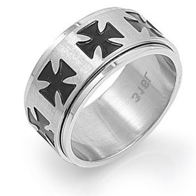 Celtic Cross Ring Stainless Steel Celtic Ring for Men Mens Etsy