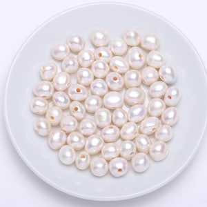 20Pcs 10-11mm AA High Quality White Teardrop Pearls,Natural Freshwater Pearl,2.5mm Hole Loose Pearl,Pearl Beads,DIY Jewelry Making,AWW-D041