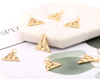 Charms for Necklace Bracelet Anklet Making 10 pcs 23 x 19 x 2 mm Wholesale Metal Gold Conf Oe Deratio 1973 Swiss Warped Coin Charms