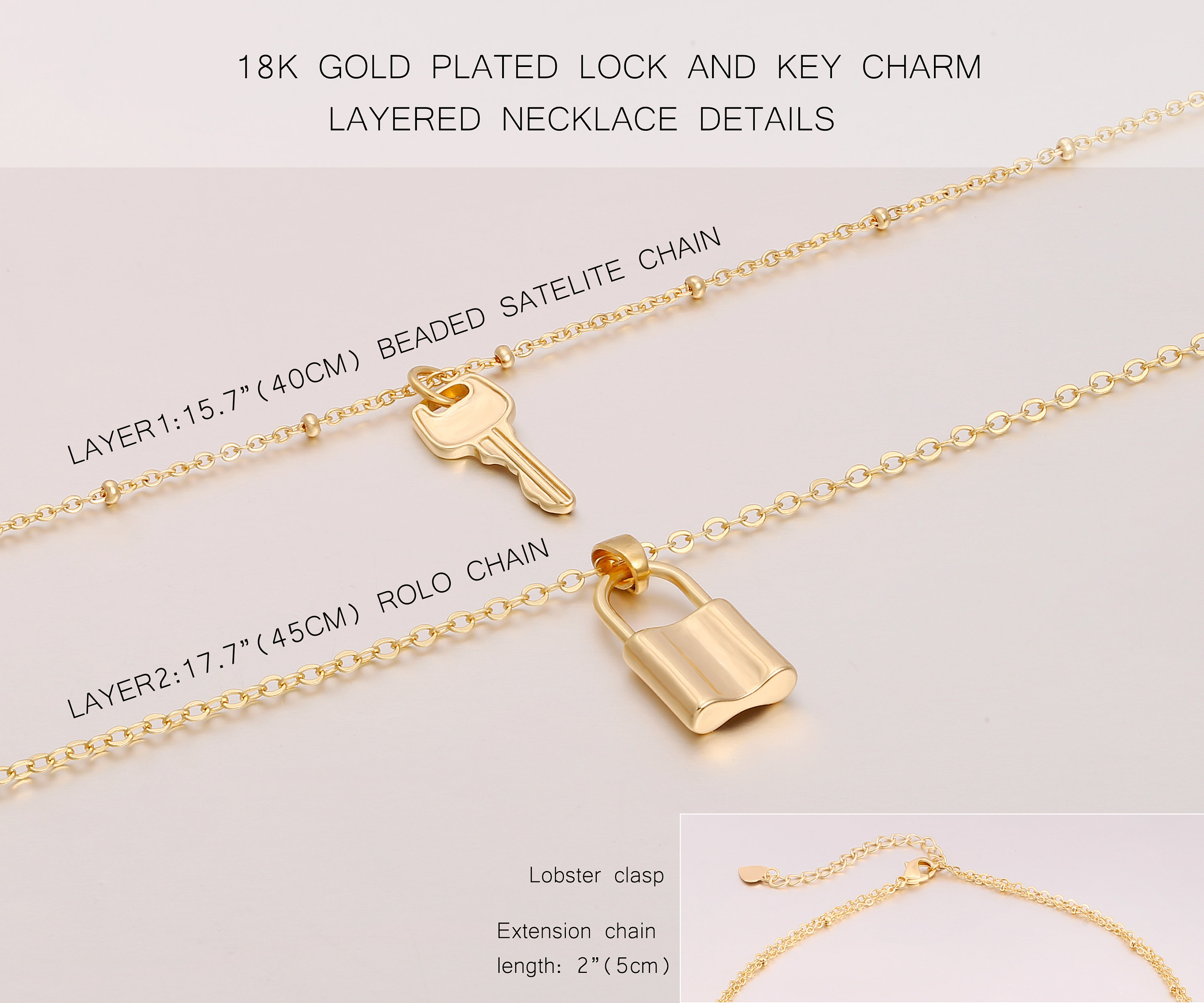 Dainty Gold Lock Necklace Lock & Key Pendant Necklaces Etsy