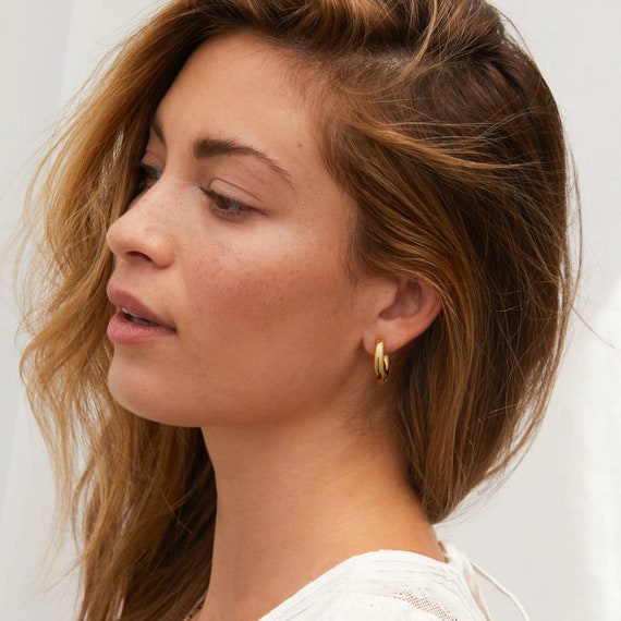 Madewell medium clearance chunky hoop earrings