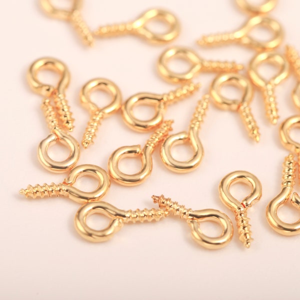 Tiny Eye Screws Etsy