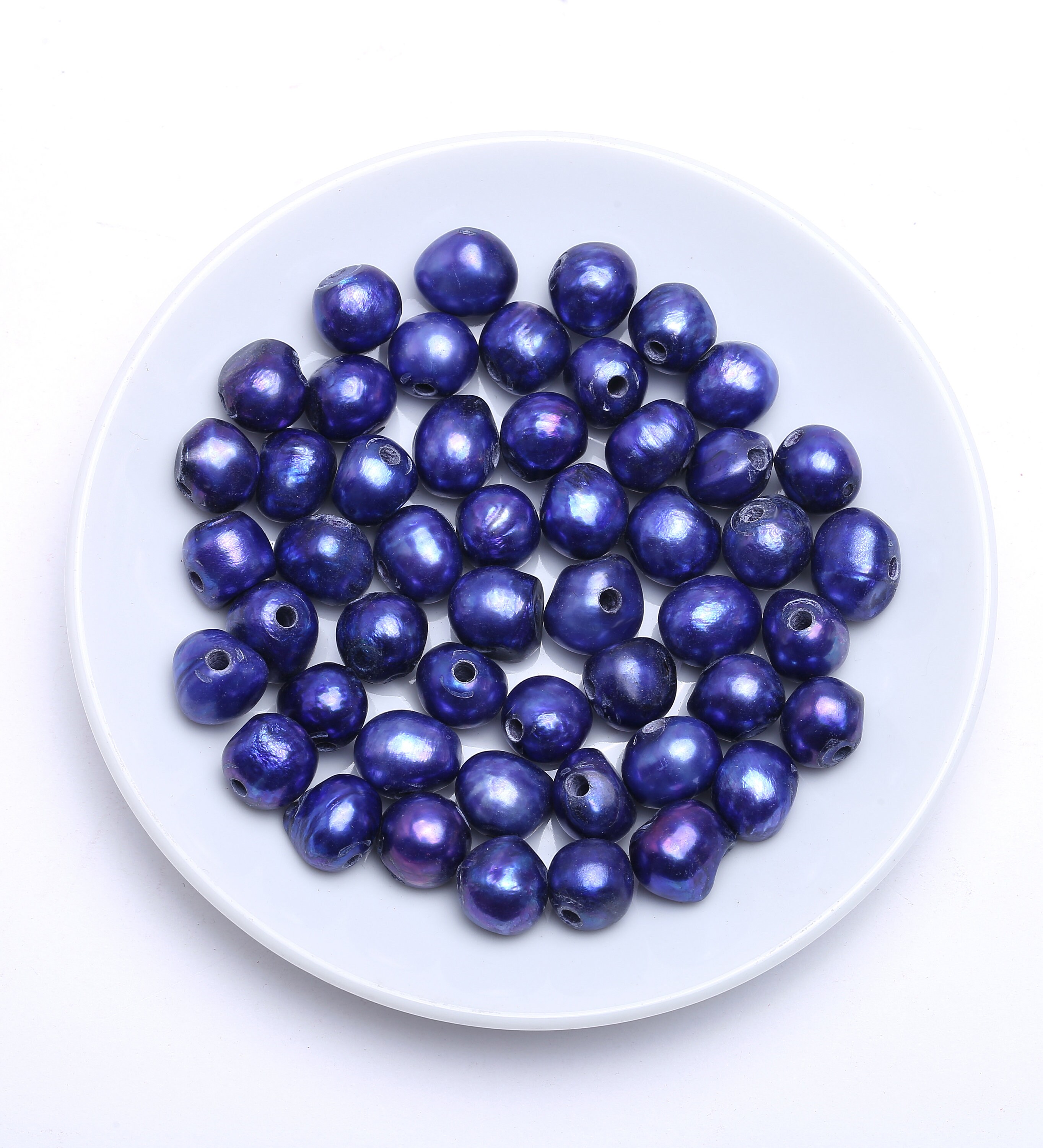 AA Quality 1213mm Natural Freshwater Pearl 10PCS Blue Etsy