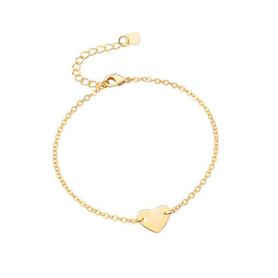 18K Gold Bracelets gold Plated Dainty Heart Bracelet heart Love Bracelet friendship Bracelet heart Bracelet for Women gift for Her aww sl566 Etsy Canada