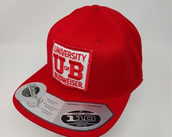 budweiser flex fit hat