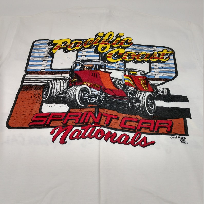 1982 Ascot Raceway Pacific Coast Sprint Car Nationals T-Shirt | Etsy