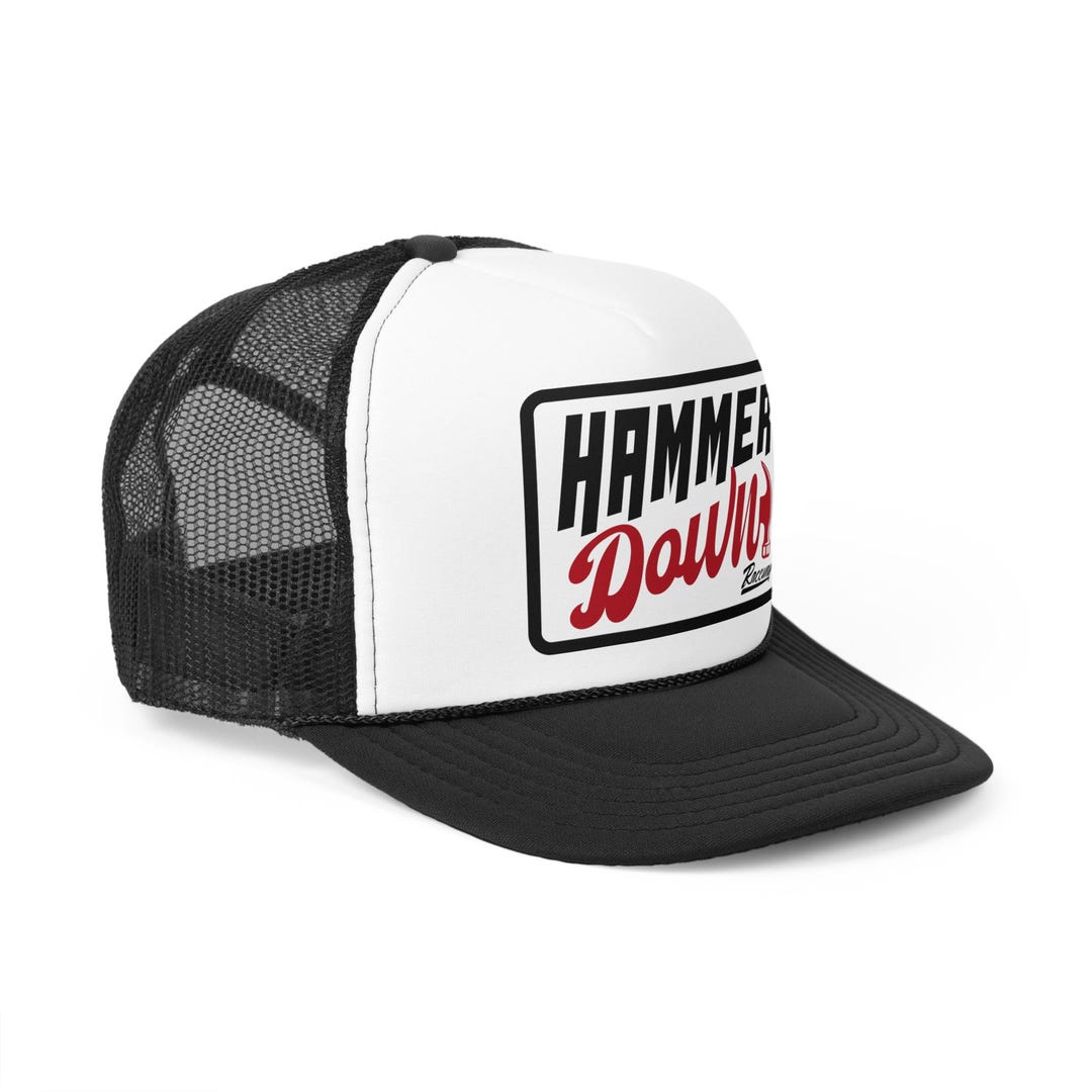 Raceway Hats 5-panel Foam Hammer Down Trucker Hat - Etsy