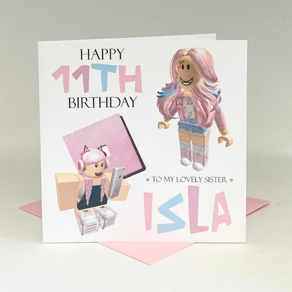 Roblox 8th Birthday Card - Etsy UK