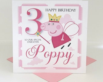 Peppa Themed Birthday Card