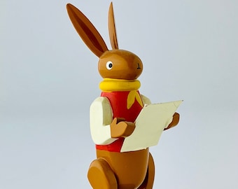 Wendt and Kuhn Erzgebirge Rabbit with Sheet Music - Valuable for Easter and Collectors