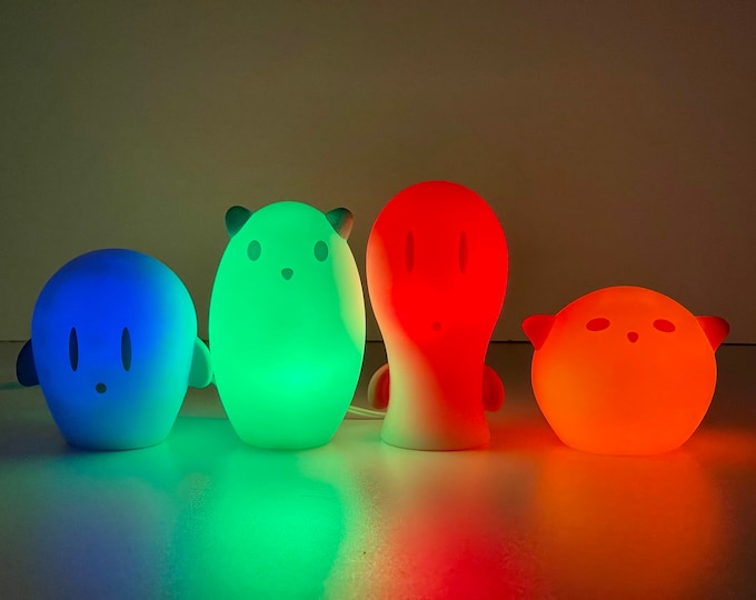 Vintage IKEA Spoka Night Lamp Squishy LED Changing Light Collector