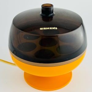 Siemens Eierkocher 5605 – Vintage Orange 1970er Space Age Design – Mid Century Modern Tulpenfuß – Retro Küchengerät