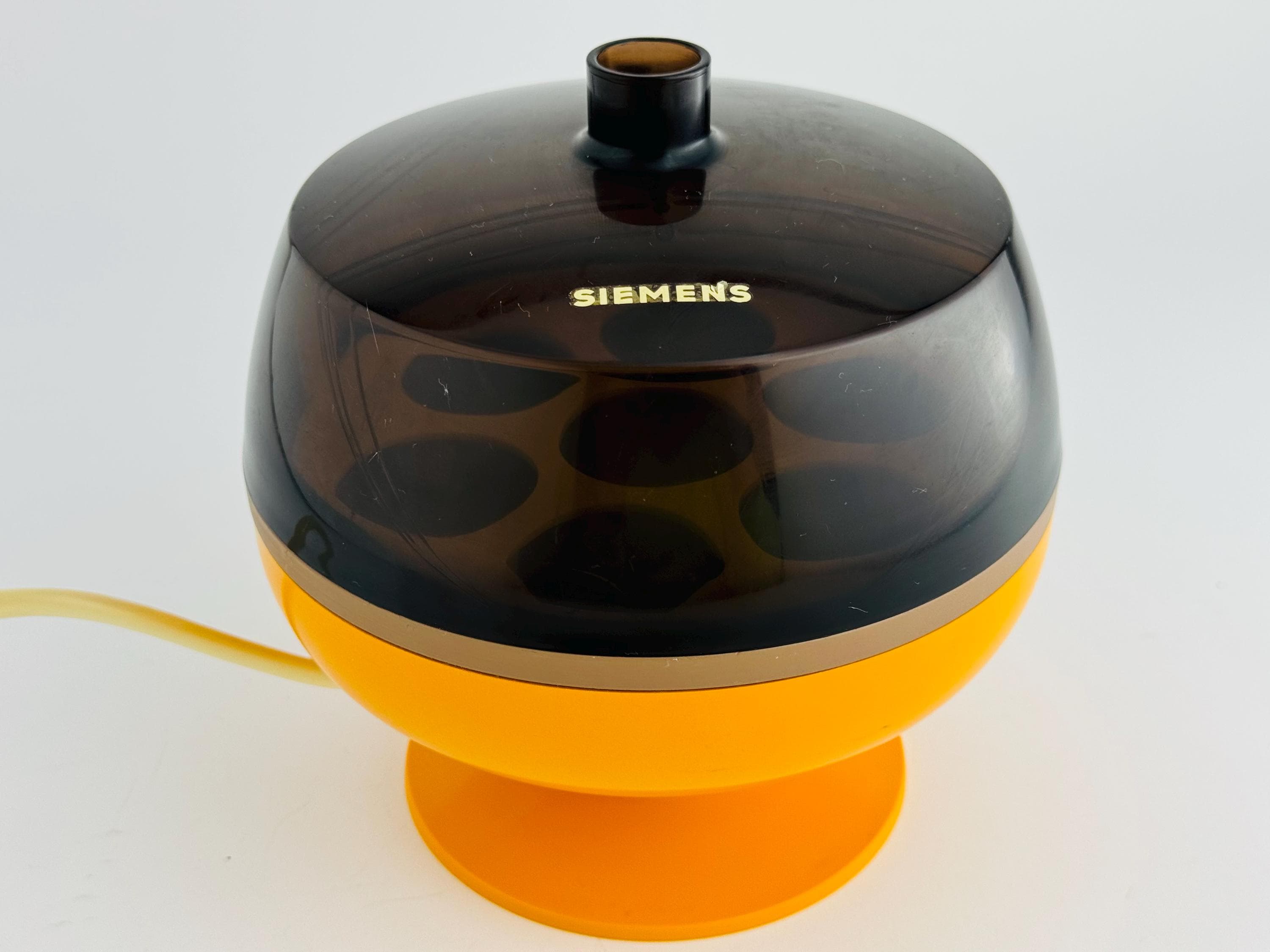 Siemens Eierkocher 5605 – Vintage Orange 1970er Space Age Design – Mid Century Modern Tulpenfuß – Retro Küchengerät